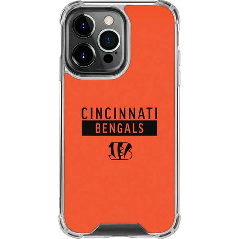 NFL Cincinnati Bengals Orange Performance Series iPhone 15 Pro Clear Case